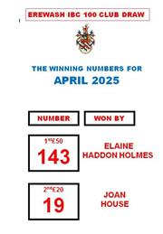 EIBC `100 Club Draw